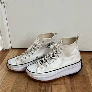 Converse White High-Top Sneakers Classic Canvas Design